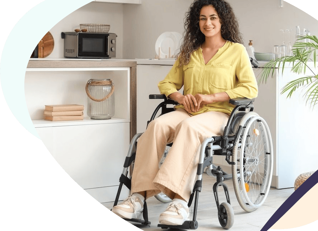 female on wheelchair